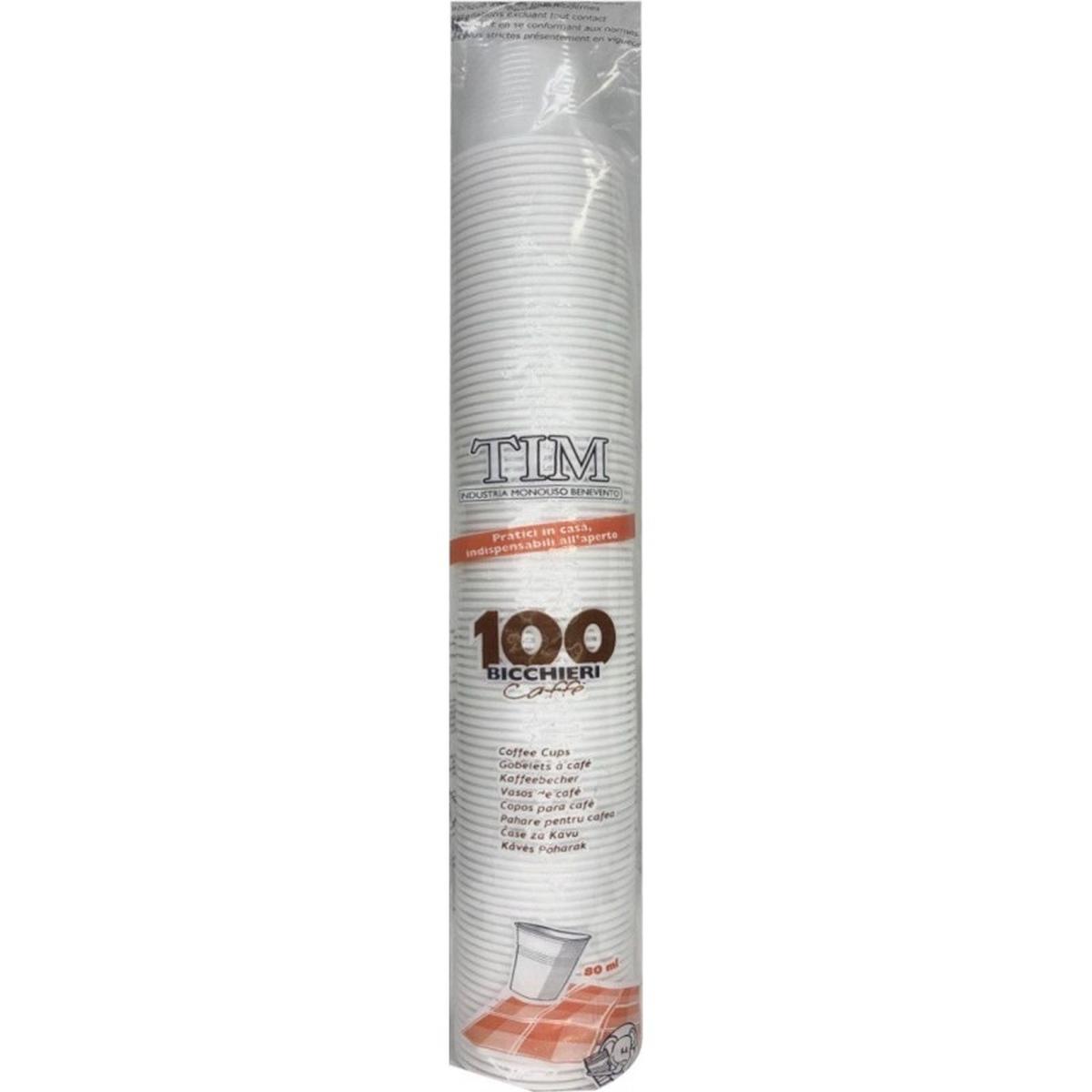 Bicchieri caffe' cc 80 100 pz