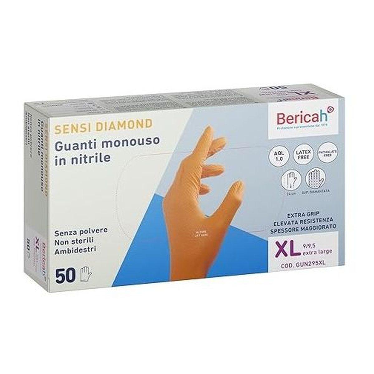 Diamante guanti in nitrile x 50 xl