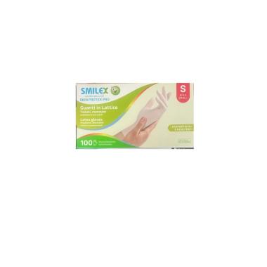 Smilex skin protek  guanti in lattice x 100  s