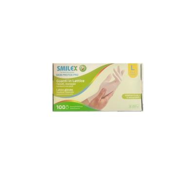 Smilex skin protek  guanti in lattice x 100 l