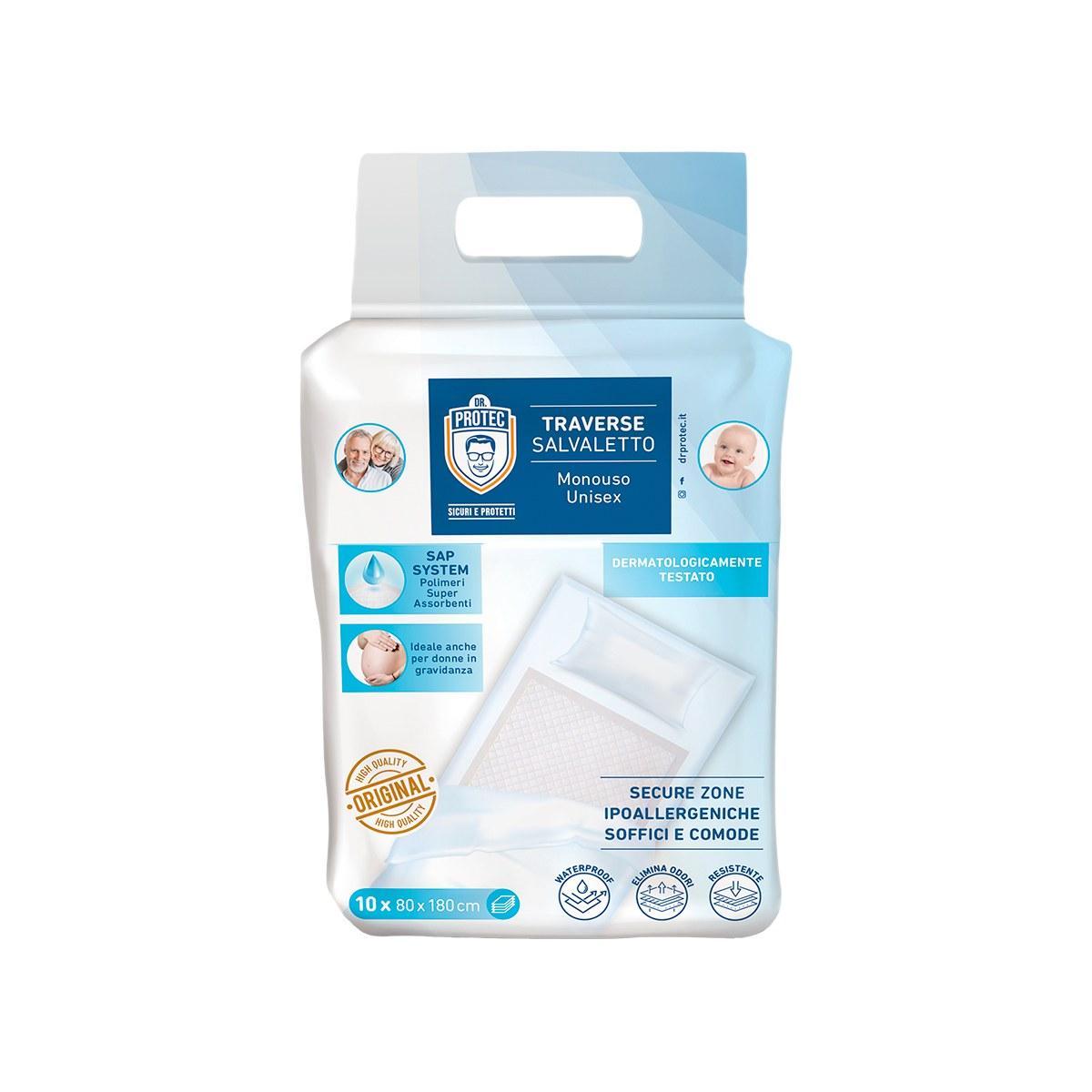 Dr.protec traverse adulti 80x180 conf 10pz