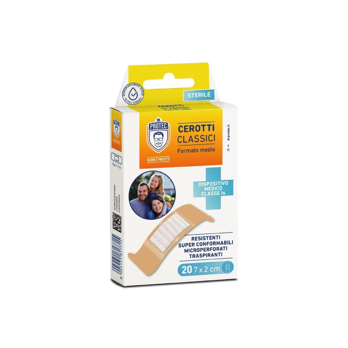 Dr.protec cerotti sterili classici 20pz medii 7x2cm