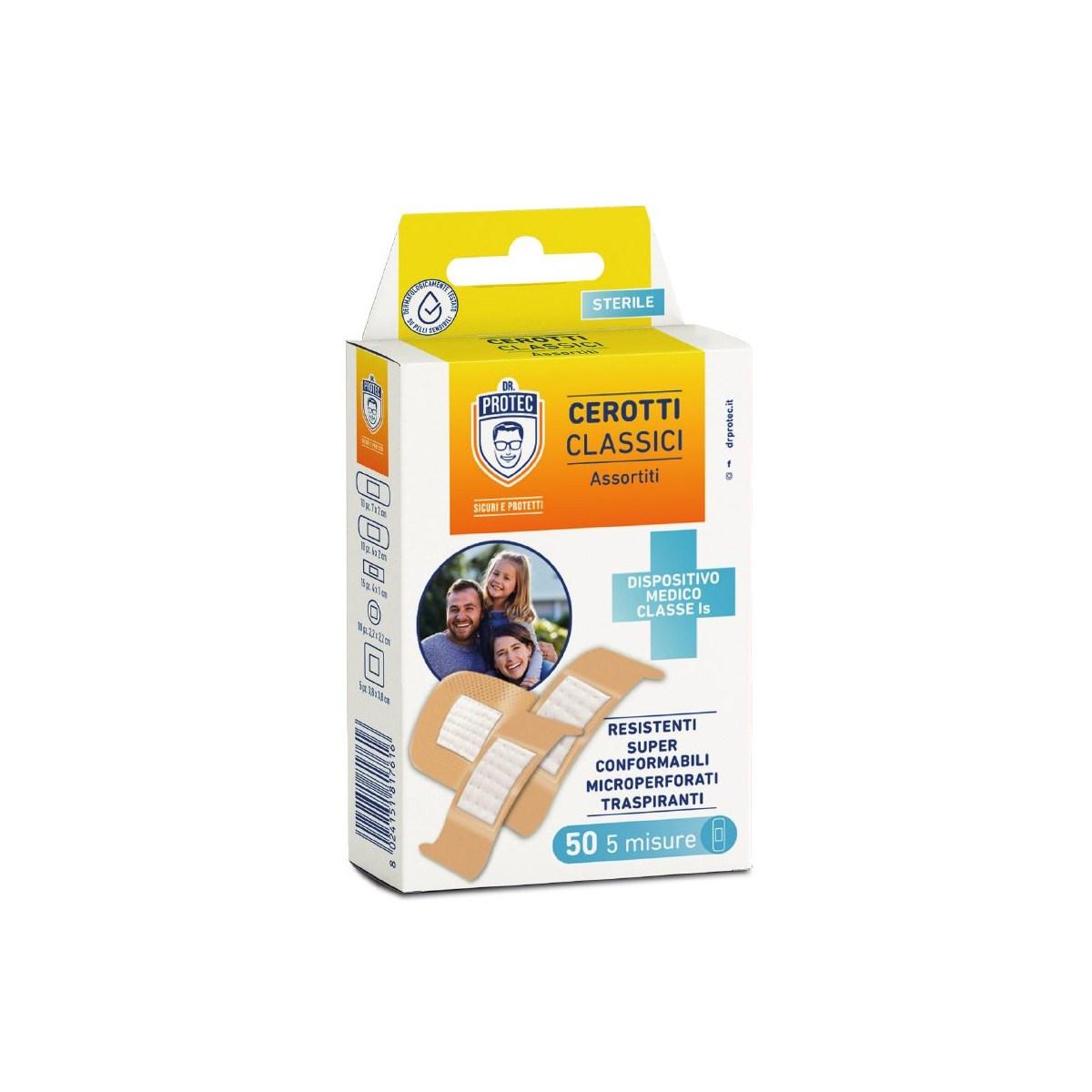 Dr.protec cerotti sterili classici 50pz assortiti