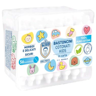 Dr.protec bastoncini cotonati kids 56 pz