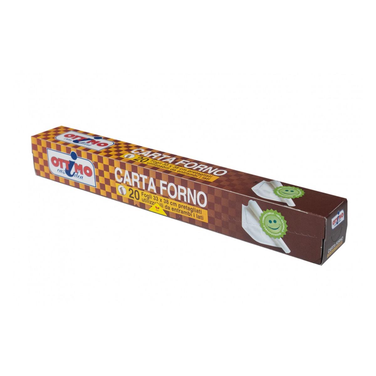 OTTIMO FOGLI CARTA FORNO 20PZ 33x38cm