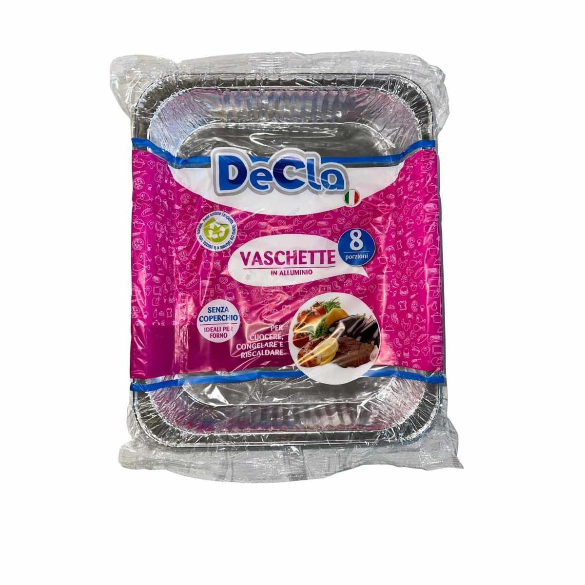 Ego decla vasch. in alluminio 8 porz. s/c x 2pz