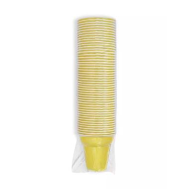Bicchieri caffe' cc 80 50 pz giallo