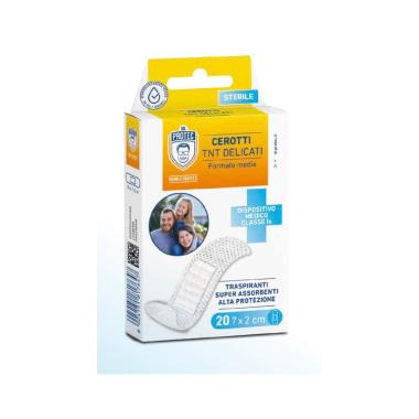 Dr.protec cerotti sterili tnt delicati 20pz medi 7x2cm