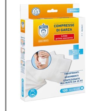 Dr.protec compresse di garza 100pz 10x10cm