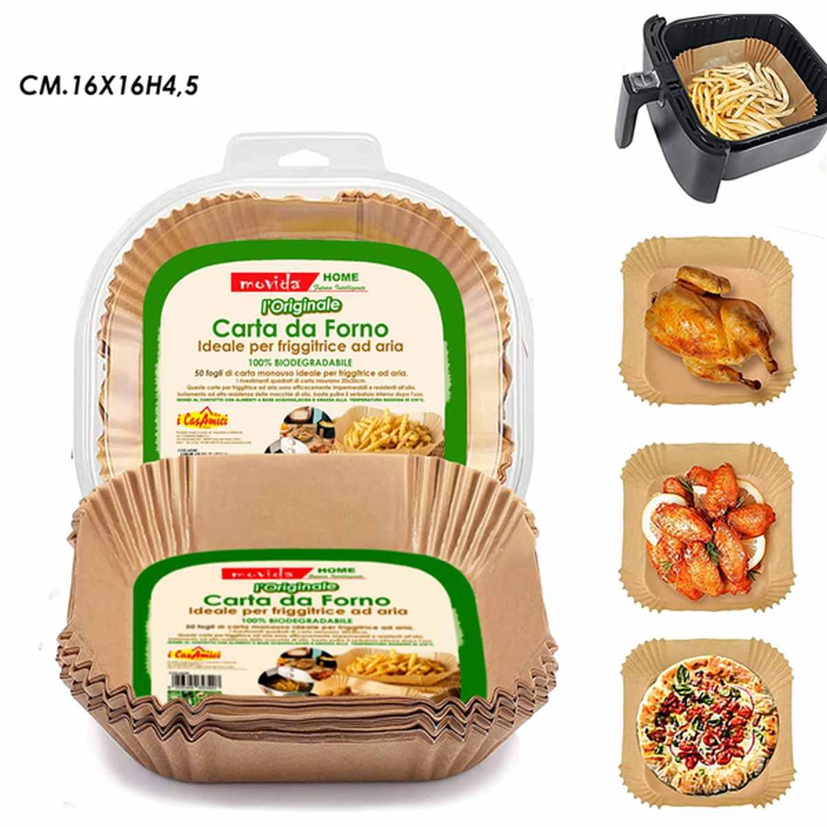 Movida carta forno 1 50 pz 16x16h4,5
