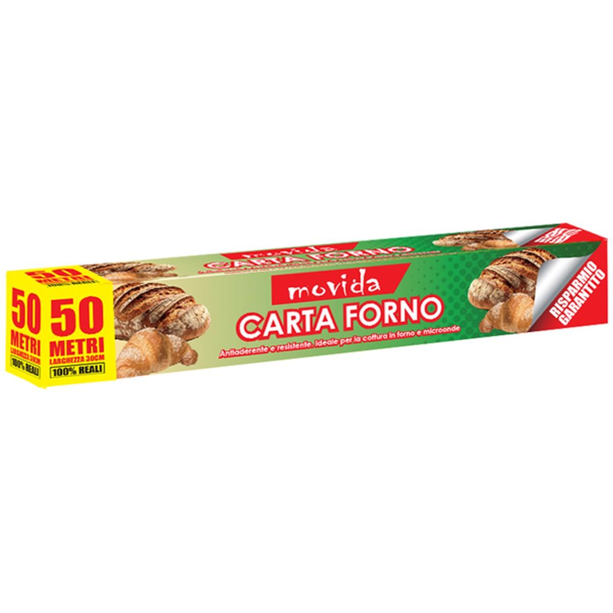 Movida carta forno rotolo 50 mt 30h