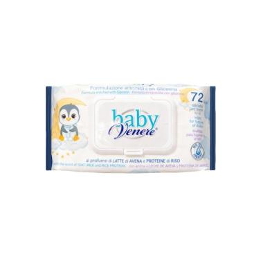 Salviettine baby venere latte di  avena e proteine di riso 72pz